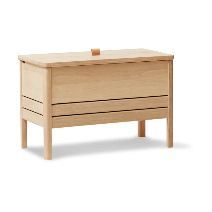 A Line παγκάκι αποθήκευσης 68 εκ, Βερνικωμένο δρυς Form & Refine