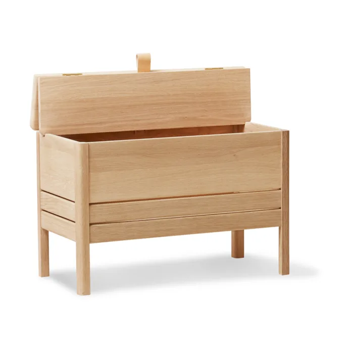 A Line παγκάκι αποθήκευσης 68 εκ, Βερνικωμένο δρυς Form & Refine