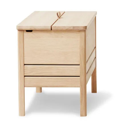 A Line παγκάκι αποθήκευσης 68 εκ, Βερνικωμένο δρυς Form & Refine