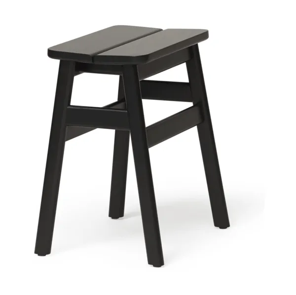 Angle Standard στρογγυλό σκαμπό 45 cm, Μαύρο, Ø32x46 cm Form & Refine