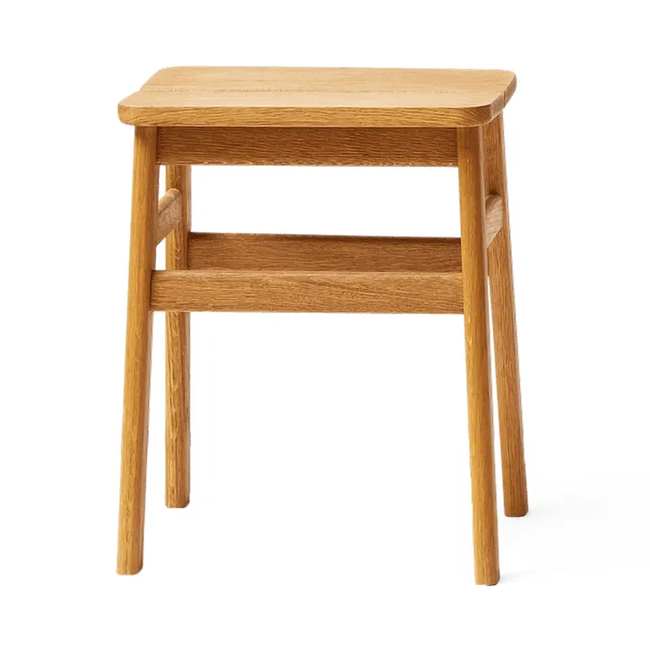 Angle Standard στρογγυλό σκαμπό 45 cm - Βελανιδιά, Ø32x46 cm - Form & Refine