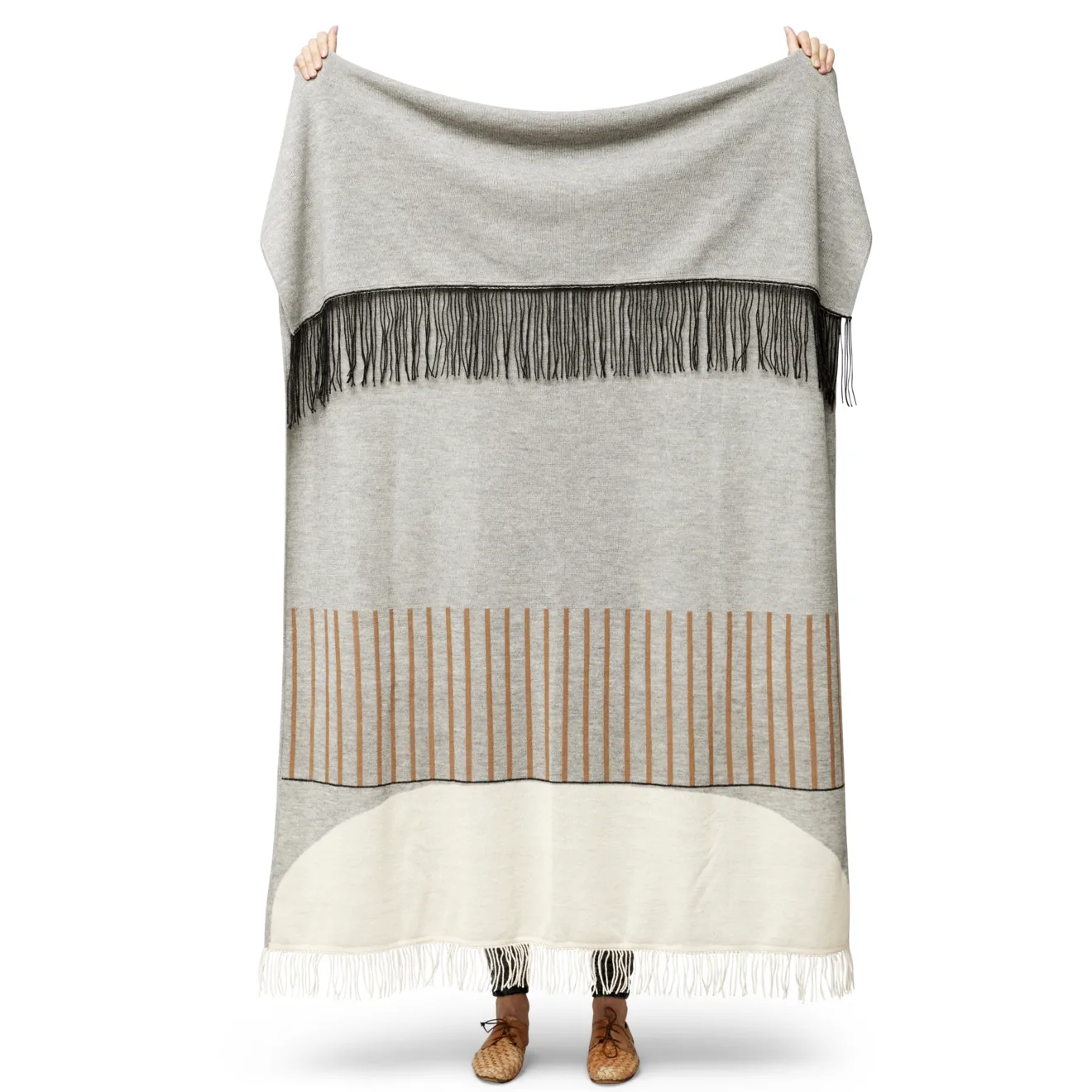 Aymara κουβέρτα 130x190 εκ., Pattern grey Form & Refine