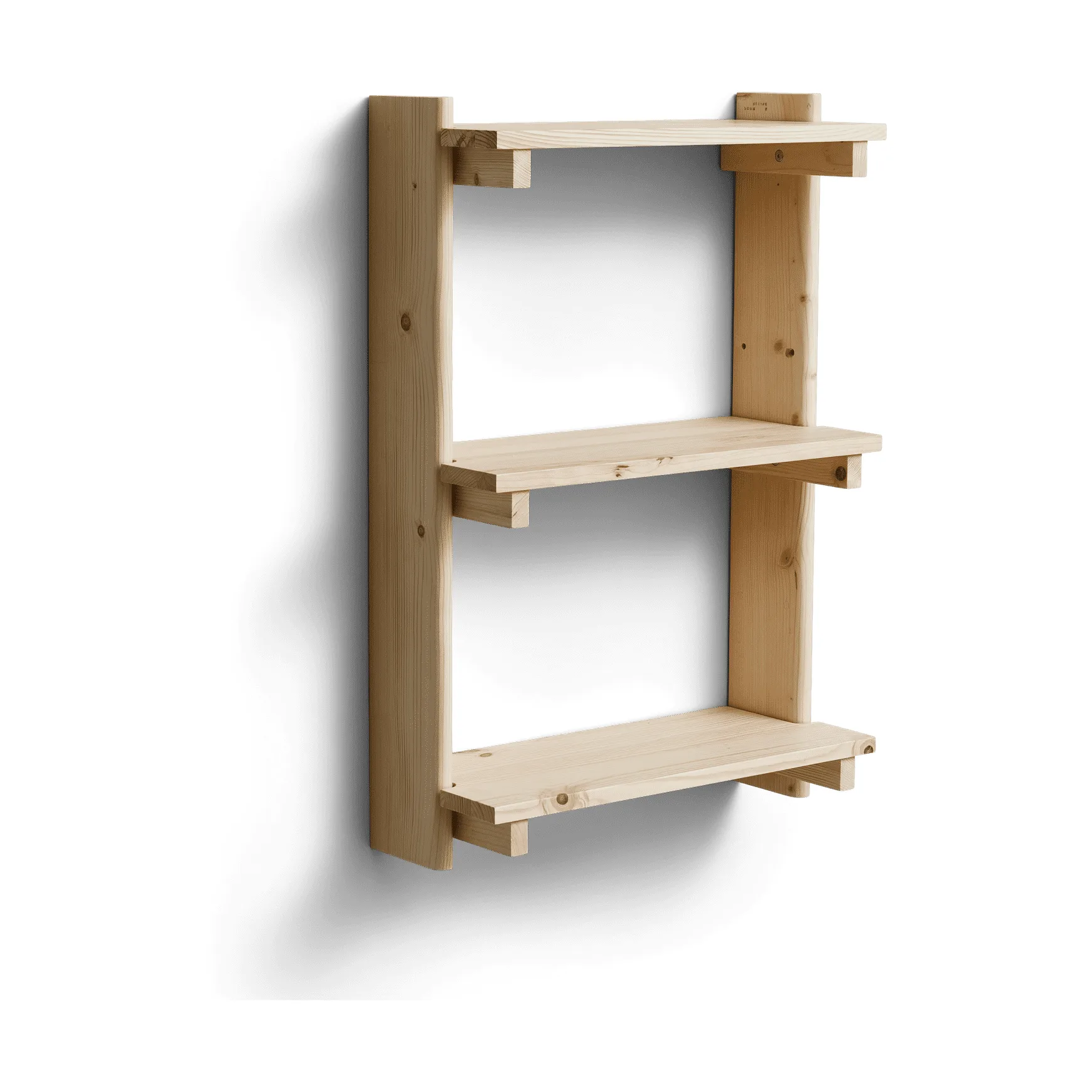 Beam ράφι τοίχου 3 ραφιών, Πευκόξυλο Form & Refine