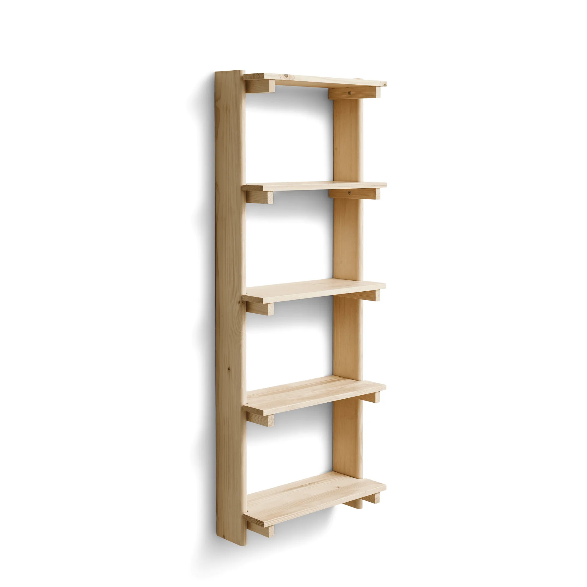 Beam ράφι τοίχου 5 ραφιών, Πευκόξυλο Form & Refine