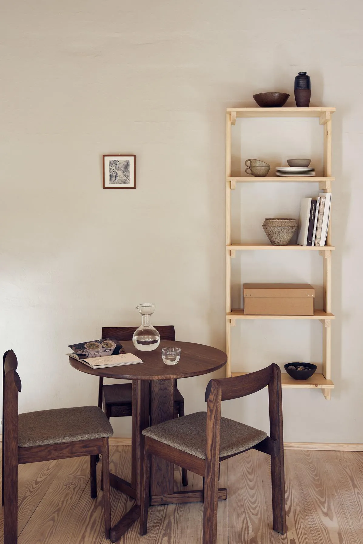 Beam ράφι τοίχου 5 ραφιών, Πευκόξυλο Form & Refine