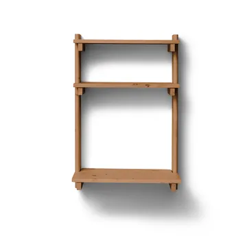 Beam Office Shelf ράφι με γραφείο - Deep brown pine, 60x90,5x40 εκ. - Form & Refine