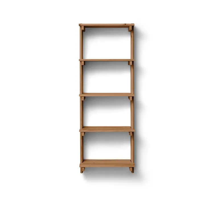 Beam Shelf επιτοίχιο ράφι - Deep brown pine, 60x167x25 εκ. - Form & Refine