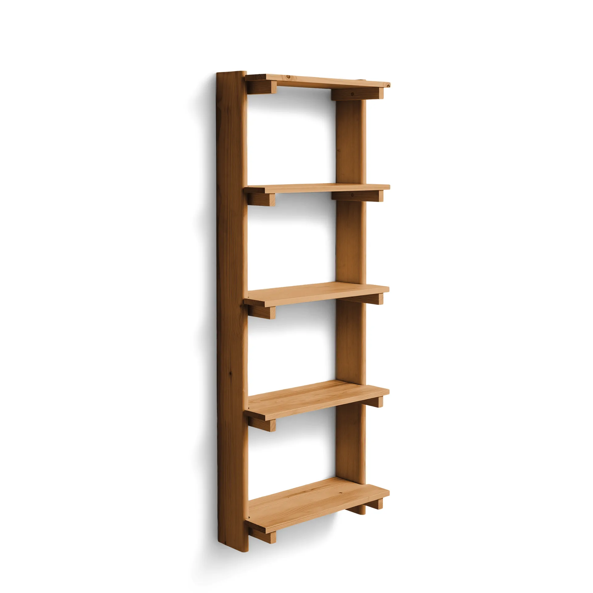 Beam Shelf επιτοίχιο ράφι, Deep brown pine, 60x167x25 εκ. Form & Refine