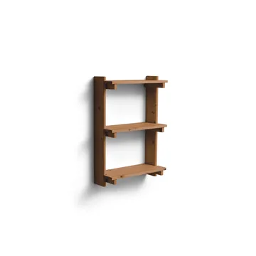 Beam Shelf επιτοίχιο ράφι - Deep brown pine, 60x90,5x25 εκ. - Form & Refine