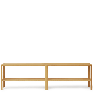 Leaf ράφι 2 ραφιών 57x200 cm - Βελανιδιά - Form & Refine