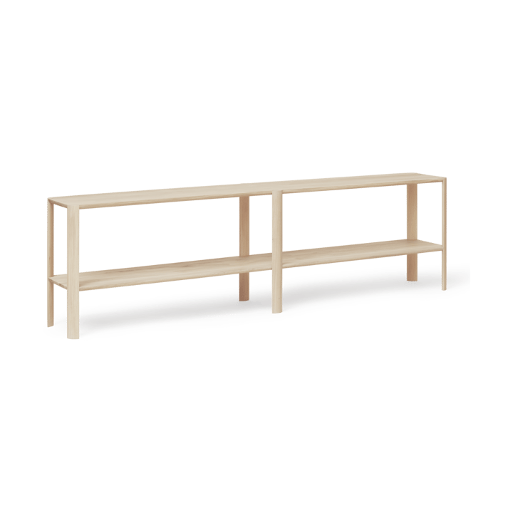 Leaf ράφι 2 ραφιών 57x200 cm - Λευκή δρυς - Form & Refine