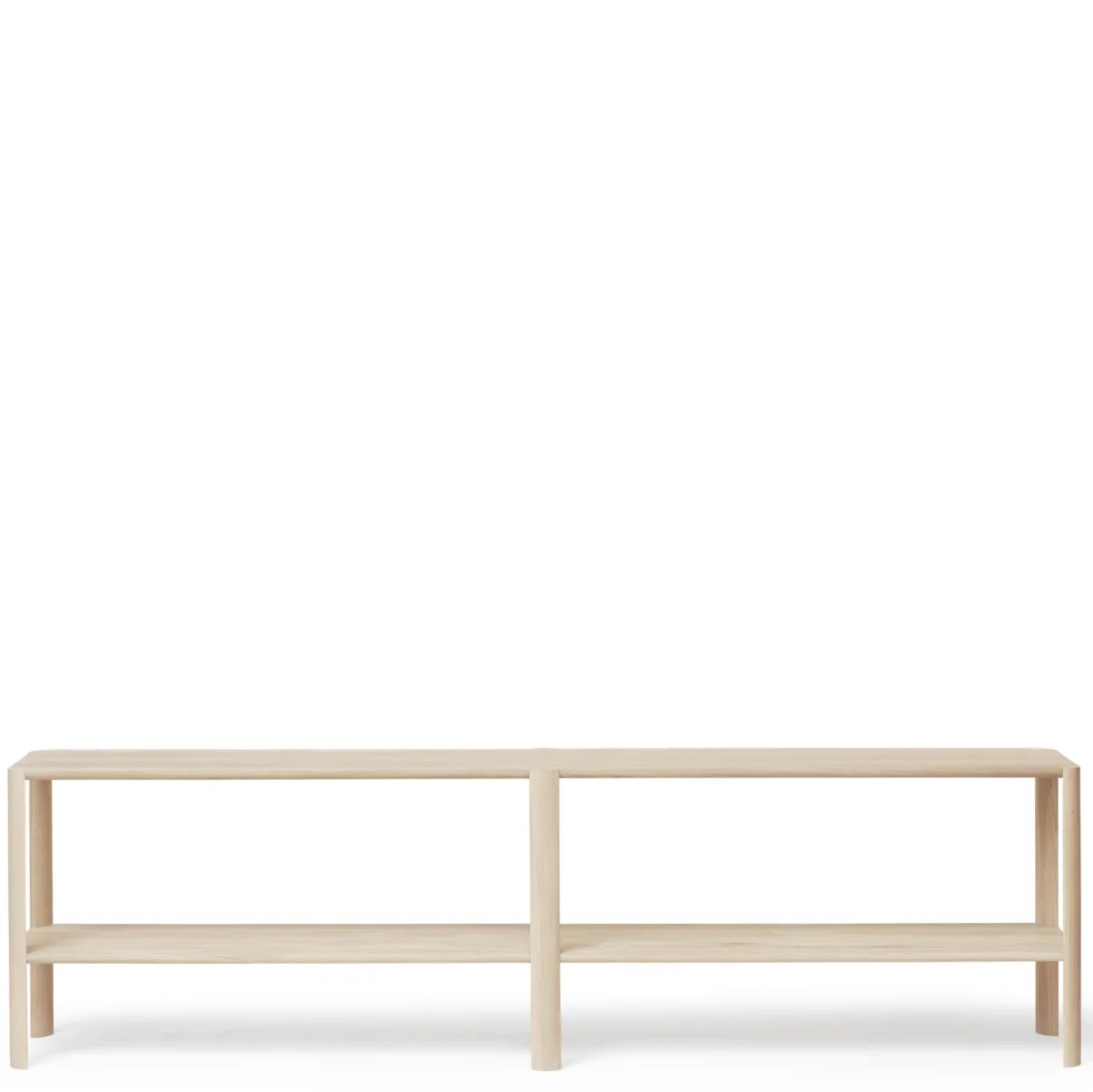 Leaf ράφι 2 ραφιών 57x200 cm, Λευκή δρυς Form & Refine