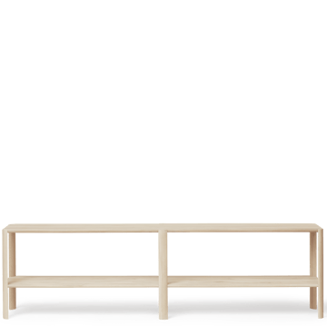 Leaf ράφι 2 ραφιών 57x200 cm - Λευκή δρυς - Form & Refine