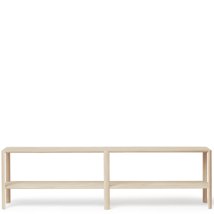 Leaf ράφι 2 ραφιών 57x200 cm, Λευκή δρυς Form & Refine