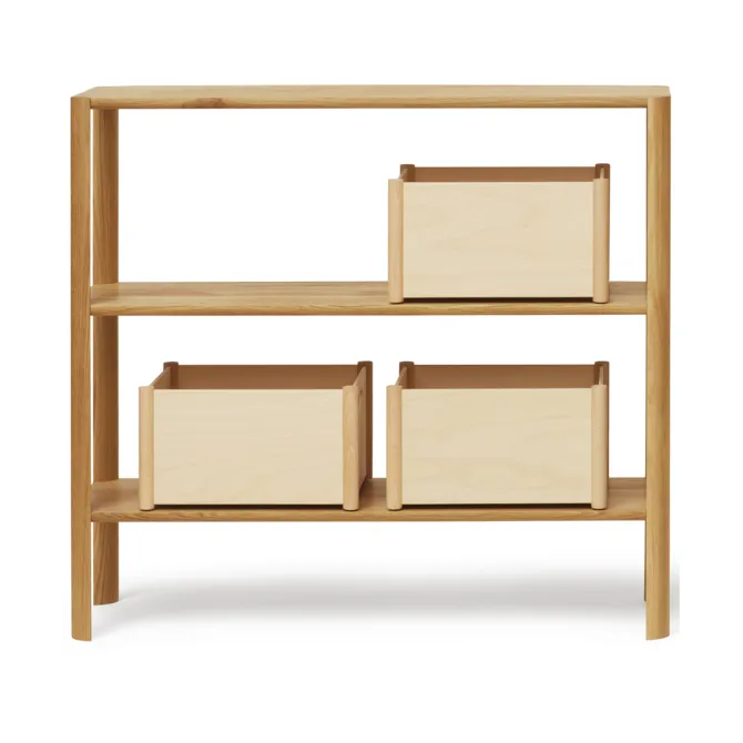 Leaf ράφι 3 ράφια 92x100 cm, Βελανιδιά Form & Refine