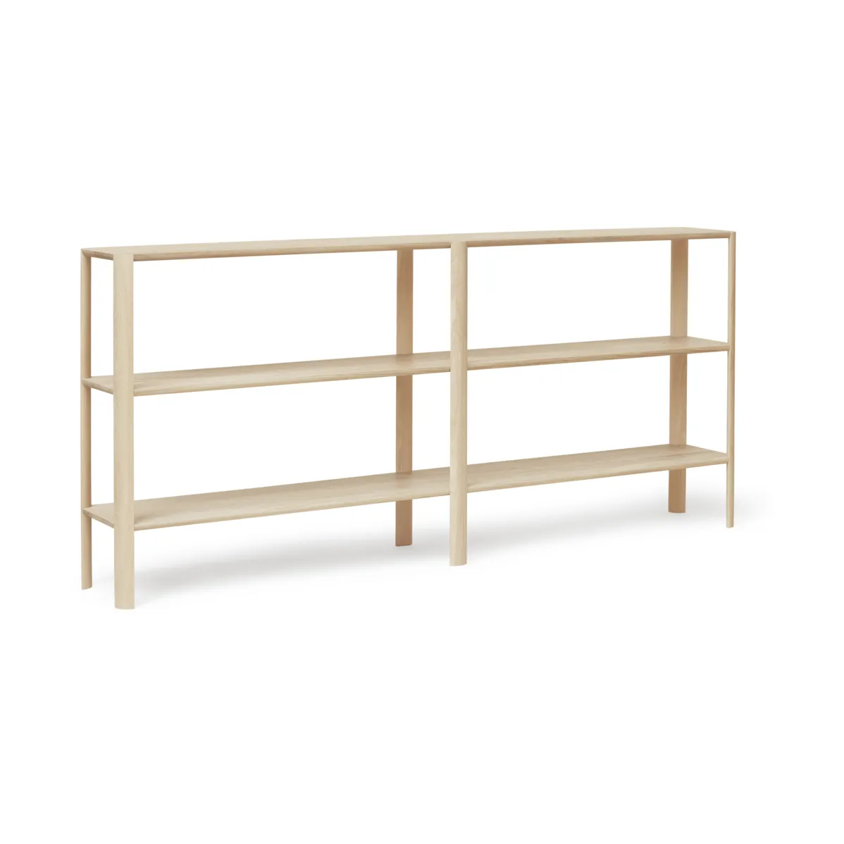 Leaf ράφι 3 ράφια 92x200 cm, Λευκή δρυς Form & Refine