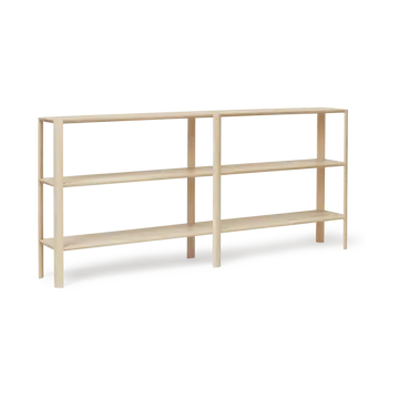 Leaf ράφι 3 ράφια 92x200 cm - Λευκή δρυς - Form & Refine