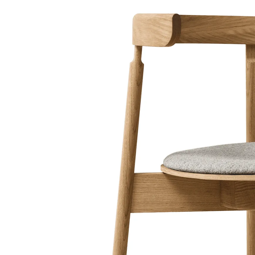 Lunar καρέκλα, Βελανιδιά-Hallingdal 65 0227 Form & Refine