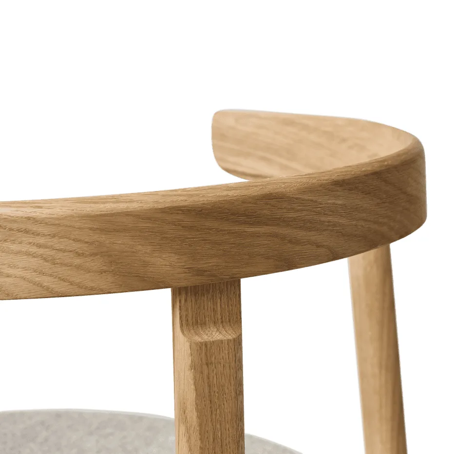 Lunar καρέκλα, Βελανιδιά-Hallingdal 65 0227 Form & Refine