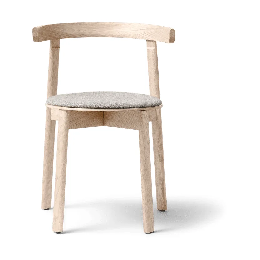 Lunar καρέκλα, Λευκή βελανιδιά-Hallingdal 65-0227 Form & Refine