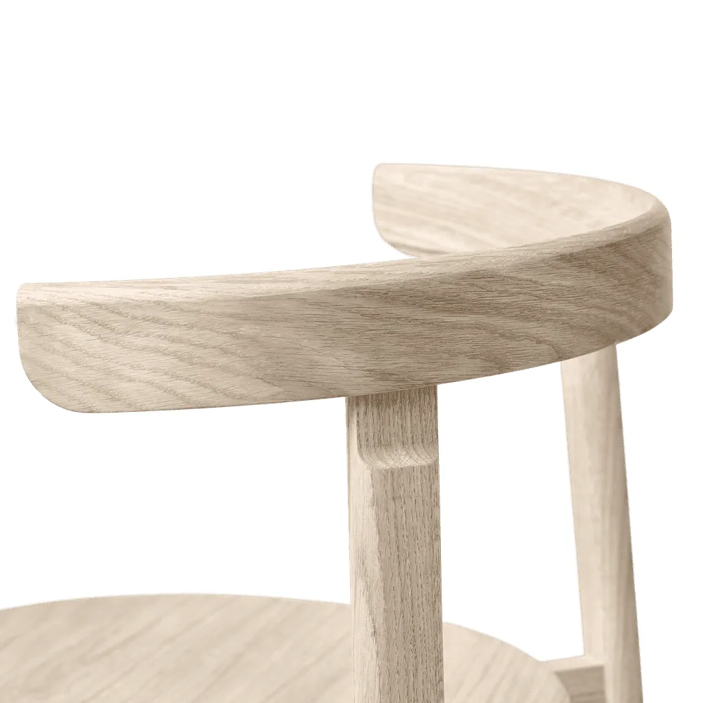 Lunar καρέκλα, Λευκή δρυς Form & Refine