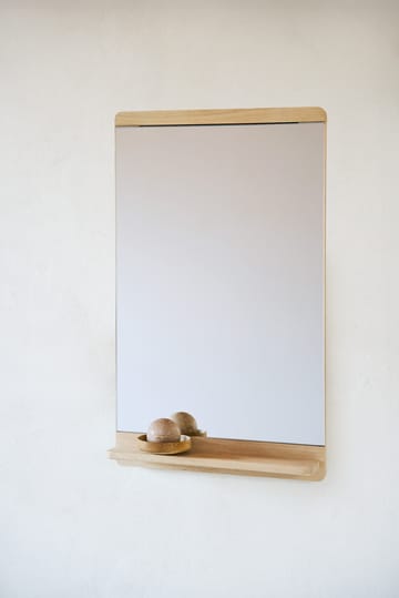 Rim καθρέφτης τοίχου 40x68 cm - Λευκή δρυς - Form & Refine