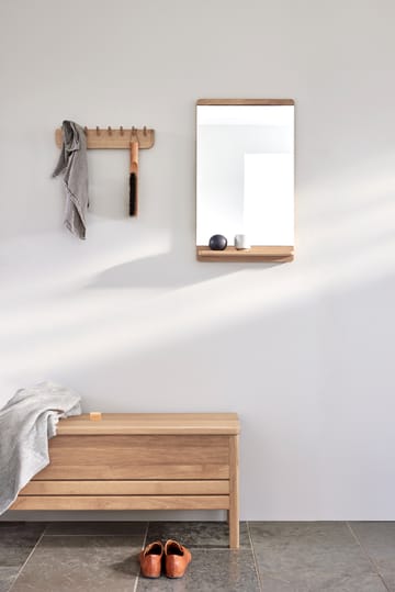 Rim καθρέφτης τοίχου 40x68 cm - Λευκή δρυς - Form & Refine