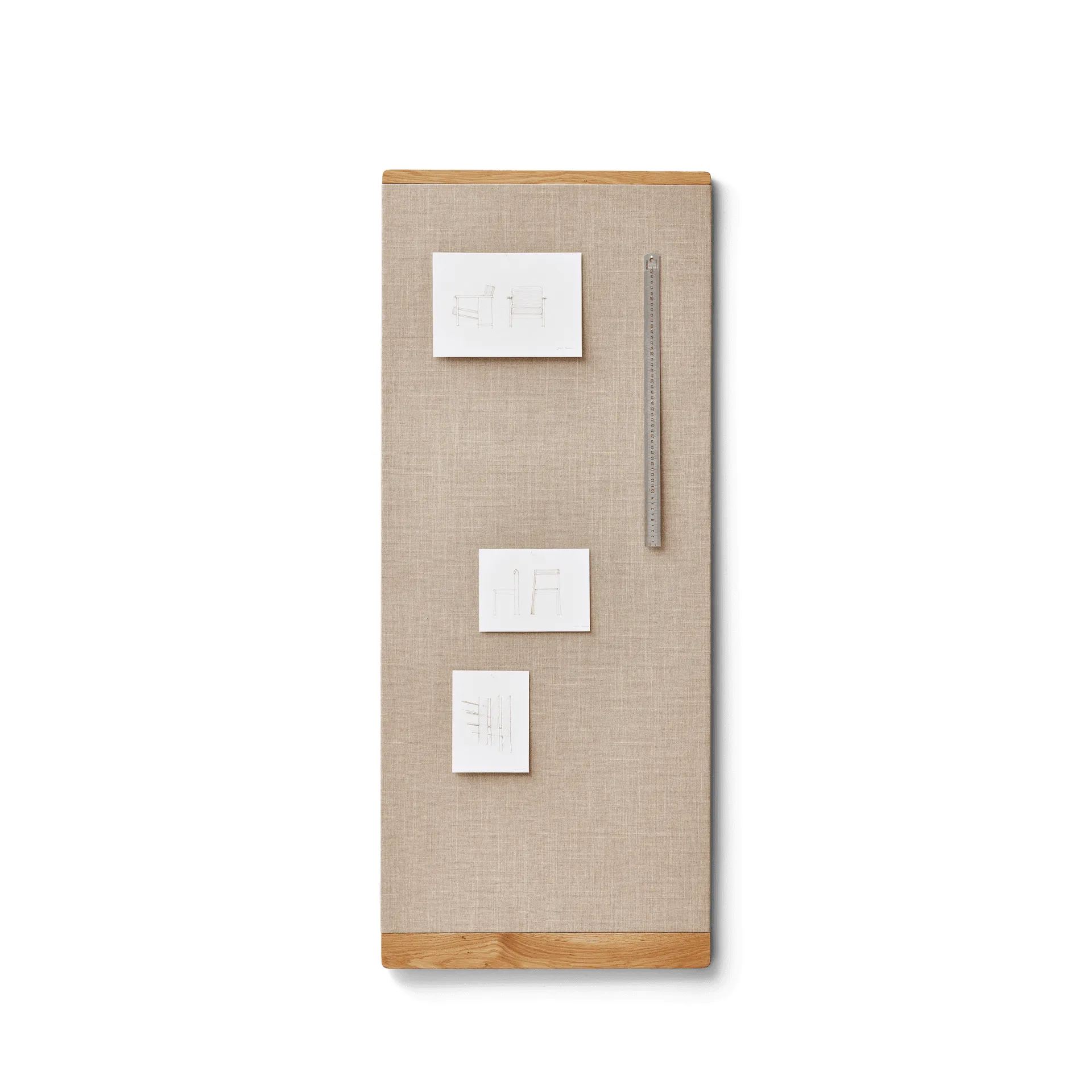 Rim πινακίδα ανακοινώσεων 60x145 cm, Βελανιδιά Form & Refine