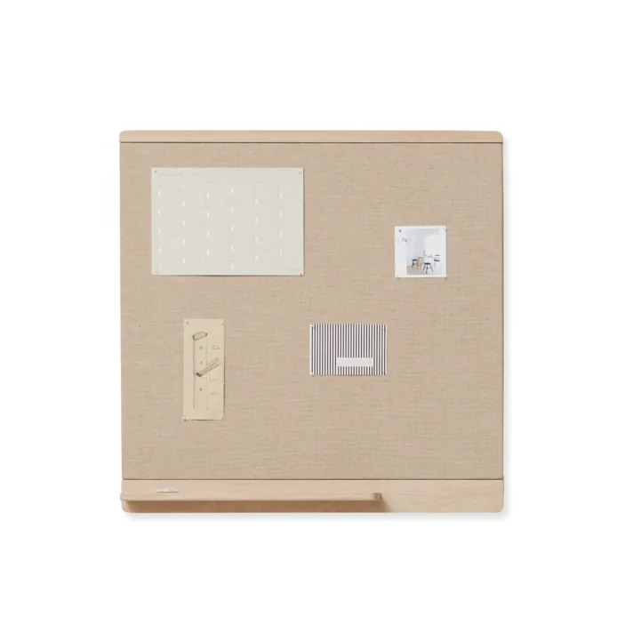 Rim πινακίδα ανακοινώσεων 75x75 cm, Λευκή δρυς Form & Refine