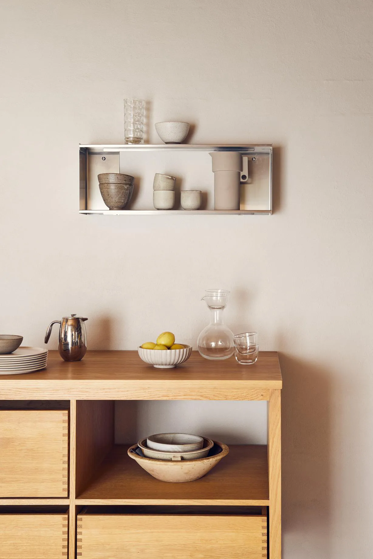 Taper ραφιέρα αποθήκευσης 70x25 εκ., Ανοξείδωτο ατσάλι Form & Refine