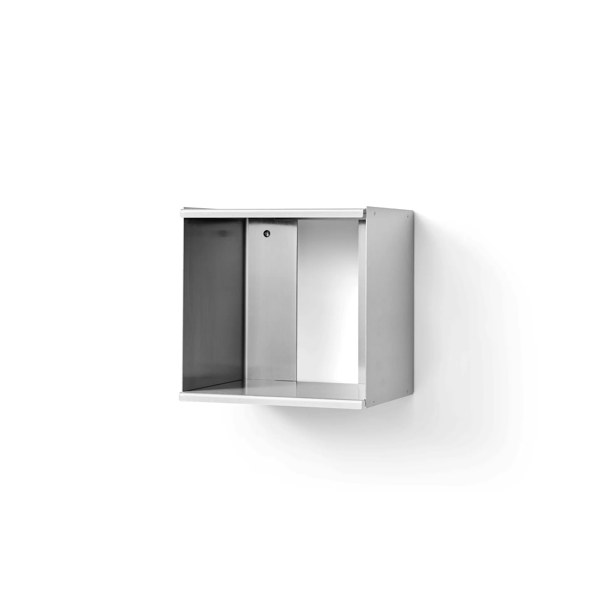 Taper Cube Box επιτοίχιο ράφι, Ανοξείδωτος χάλυβας, 34x35 εκ. Form & Refine