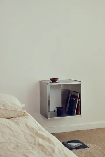 Taper Cube Box επιτοίχιο ράφι - Ανοξείδωτος χάλυβας, 34x35 εκ. - Form & Refine
