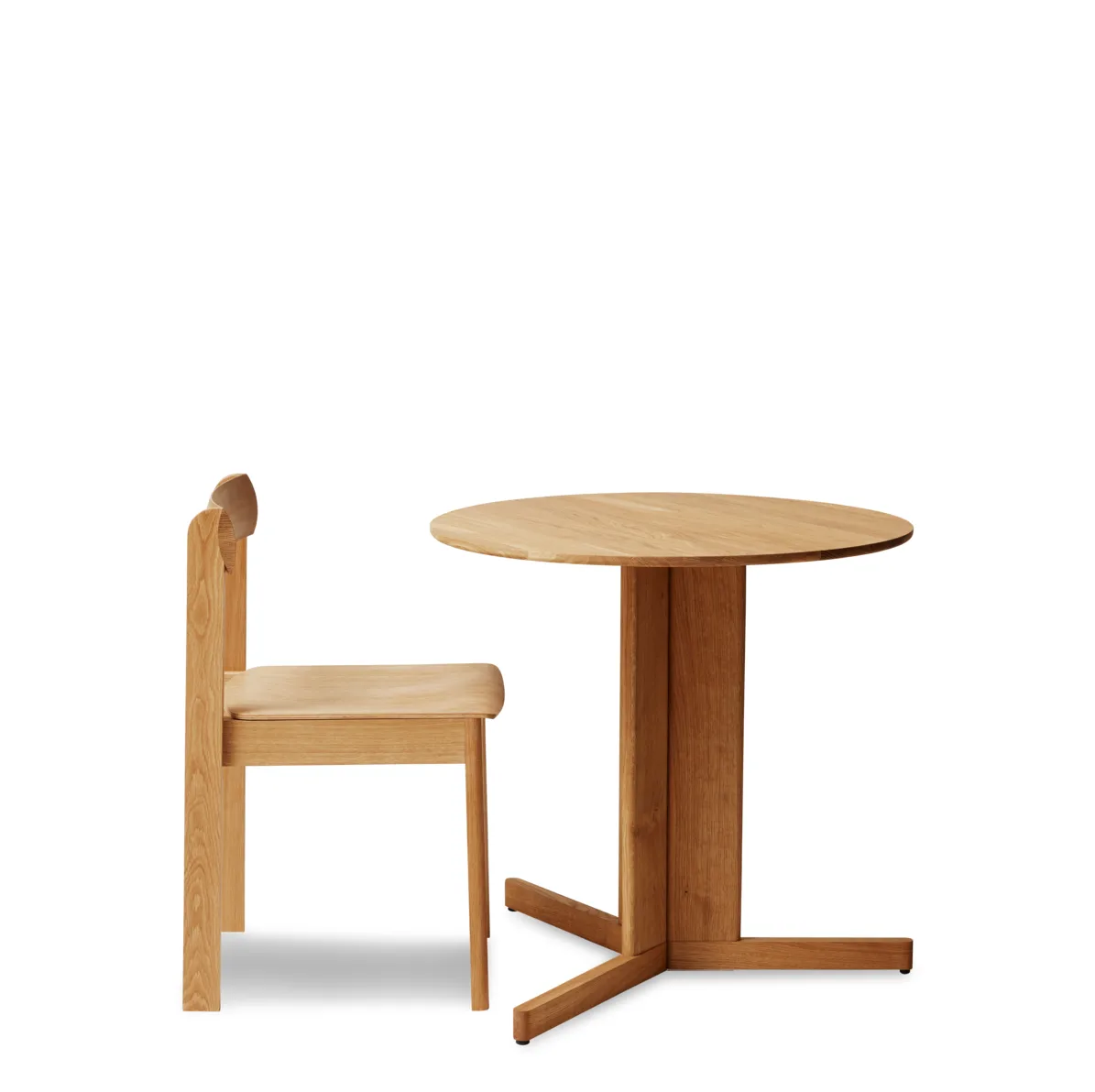 Trefoil τραπεζαρία Ø75 εκ., Βελανιδιά Form & Refine