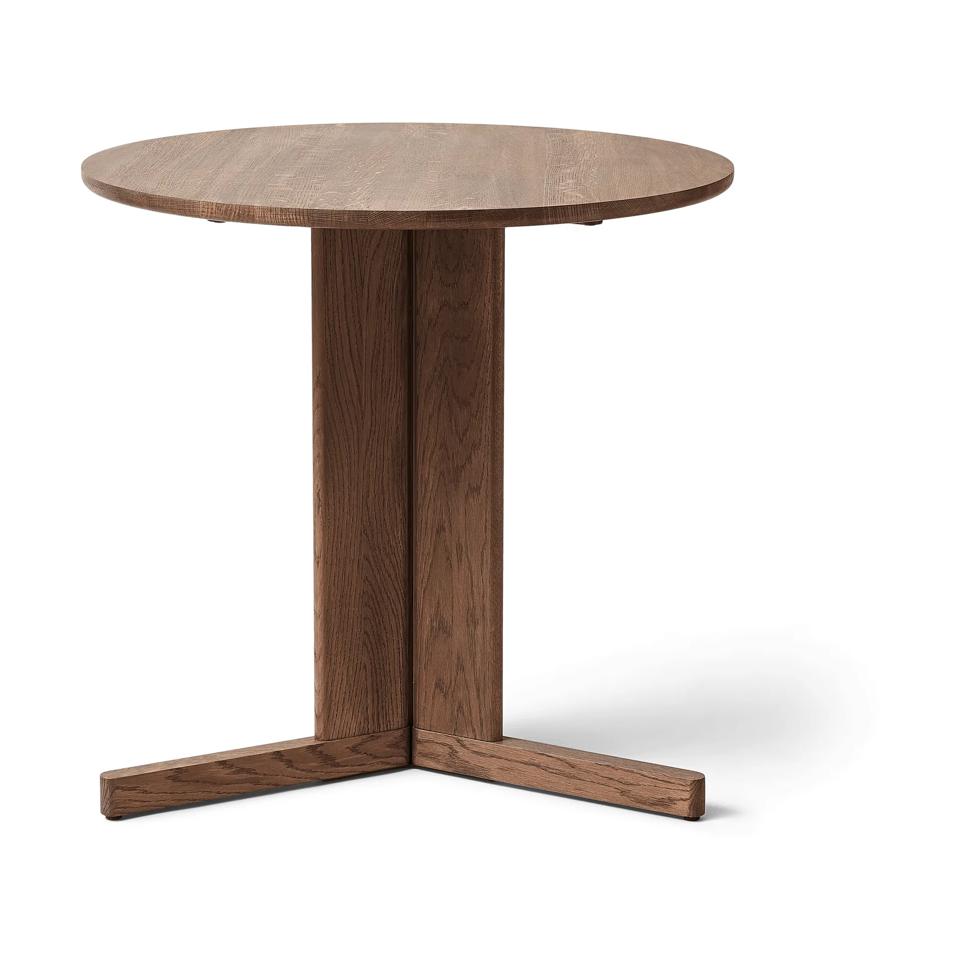 Trefoil τραπεζαρία Ø75 εκ., Καπνιστή δρυς Form & Refine