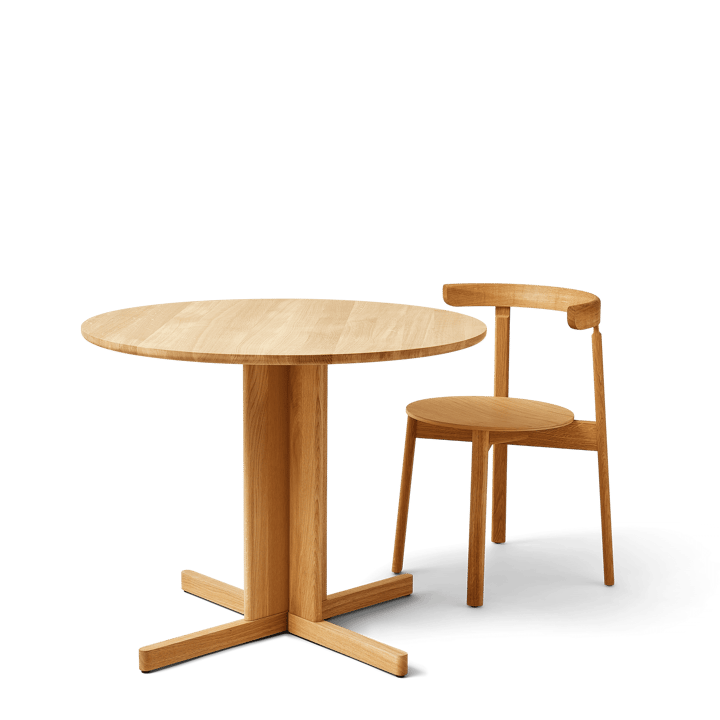 Trefoil τραπεζαρία Ø90 cm, Βελανιδιά Form & Refine