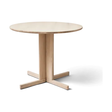 Trefoil τραπεζαρία Ø90 cm - Λευκή δρυς - Form & Refine