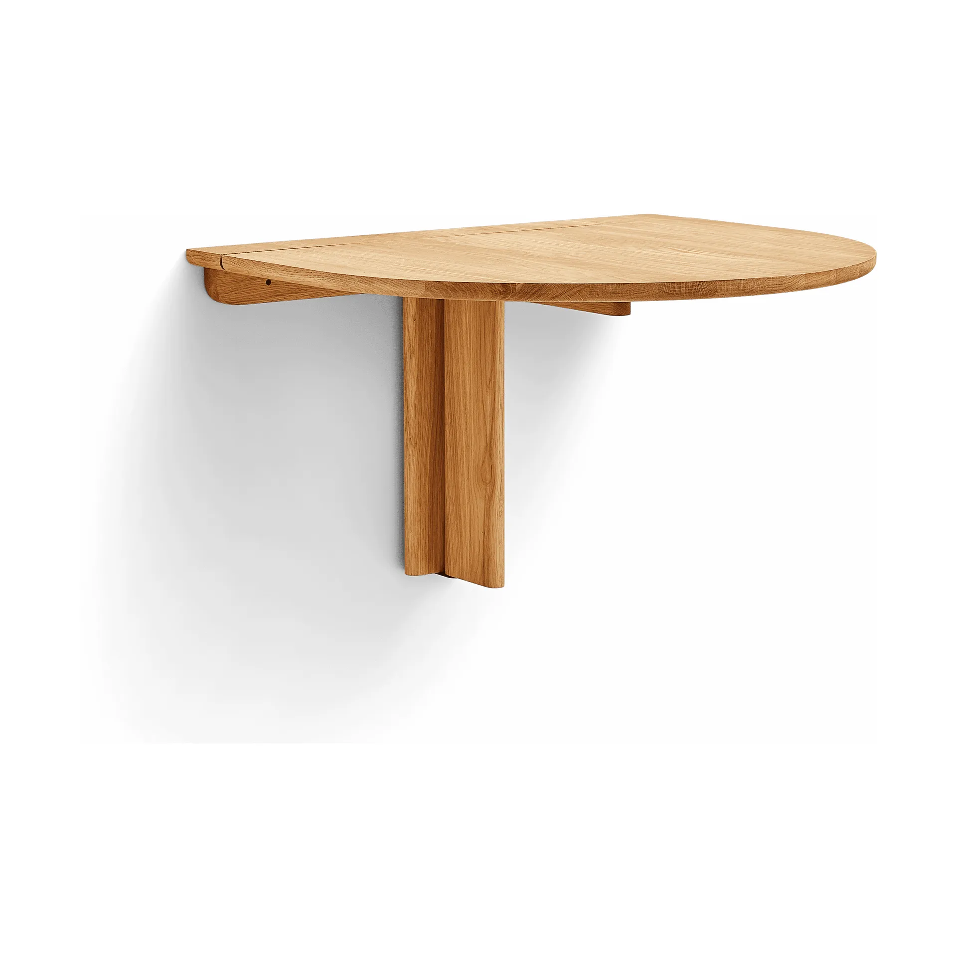 Trefoil επιτοίχιο τραπέζι, Βελανιδιά Form & Refine