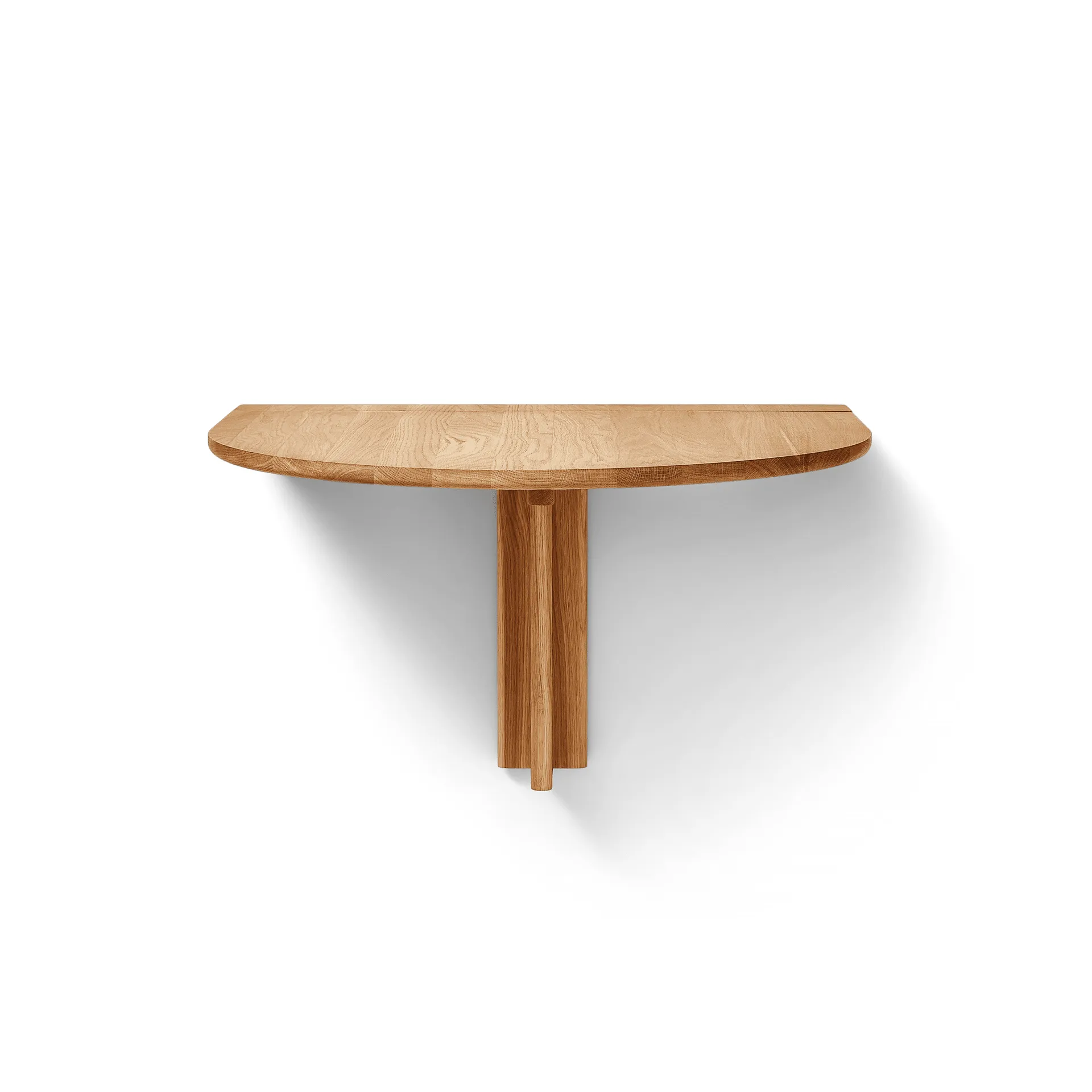 Trefoil επιτοίχιο τραπέζι, Βελανιδιά Form & Refine