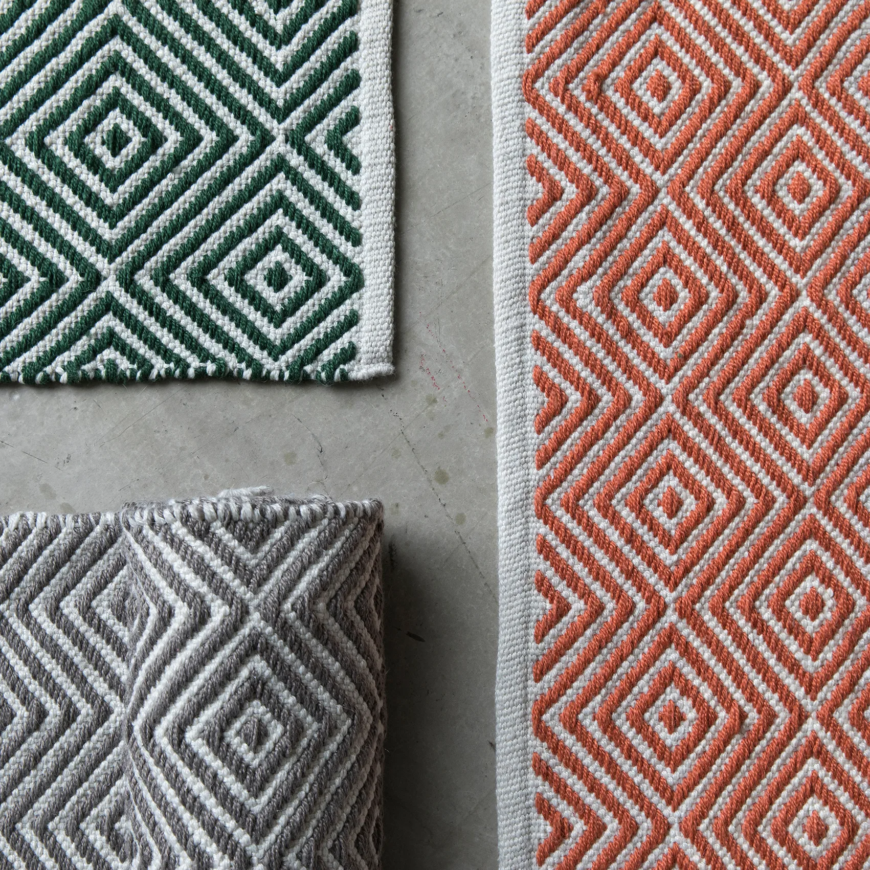 Diamond χαλί 140x200 cm, Καμένο πορτοκαλί Formgatan