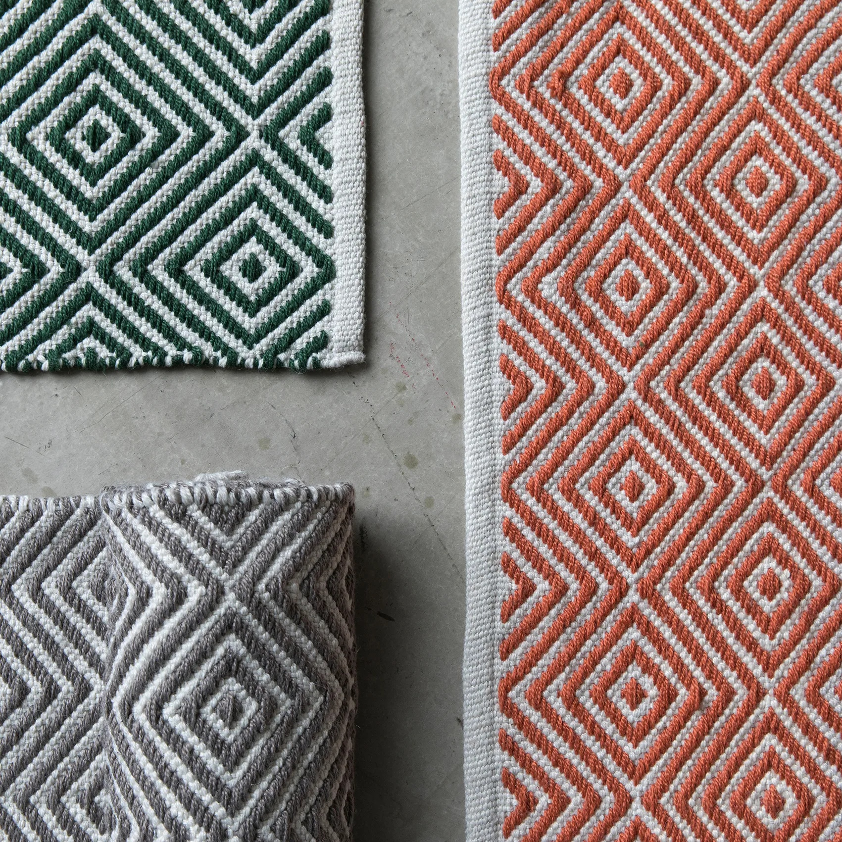 Diamond χαλί 200x300 cm, Πράσινο Formgatan