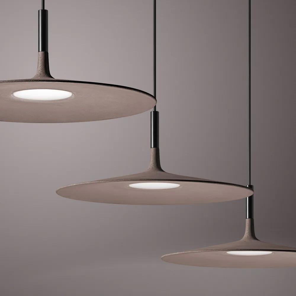 Aplomb Large κρεμαστό φωτιστικό, Λευκό σκυρόδεμα Foscarini