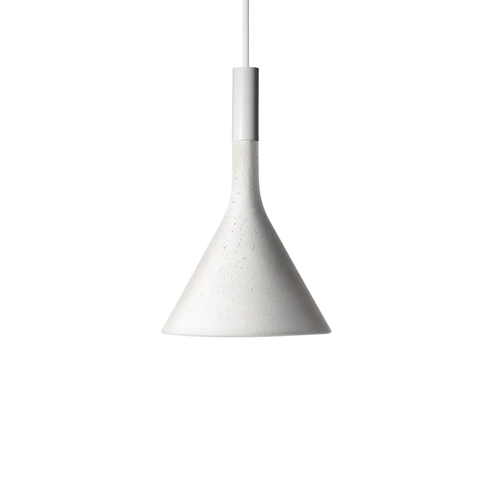 Aplomb mini κρεμαστό φωτιστικό, λευκό, bianco betong Foscarini