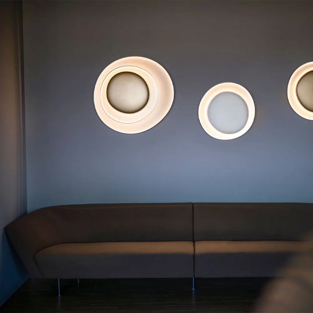 Bahia Mini απλίκα τοίχου, λευκό, led Foscarini
