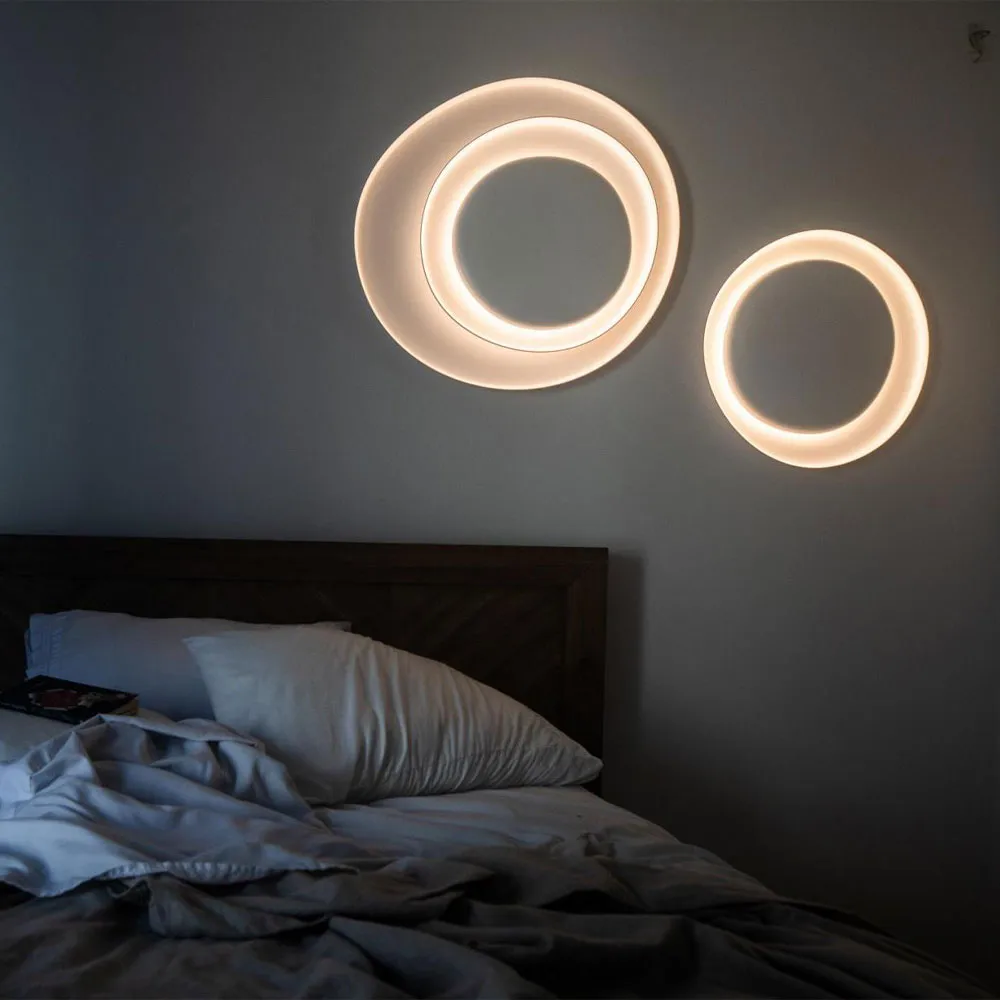 Bahia Mini απλίκα τοίχου, λευκό, led Foscarini