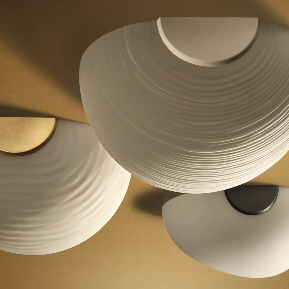 Gregg midi επιτοίχιο φωτιστικό, λευκό, led Foscarini