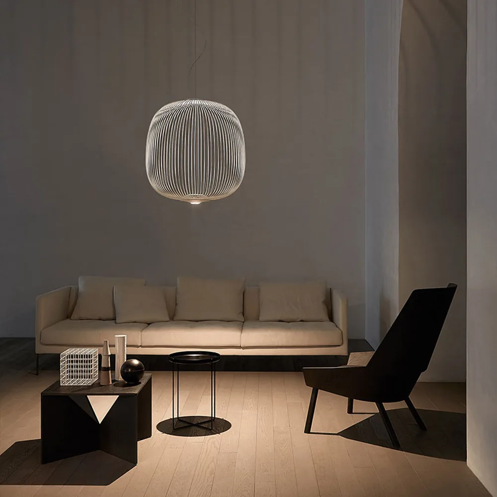 Spokes 2 κρεμαστό φωτιστικό, Άσπρο Foscarini