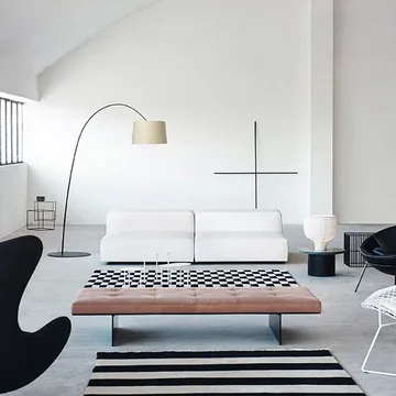 Twiggy Wood επιδαπέδια λάμπα - γκριζ-μπεζ - Foscarini