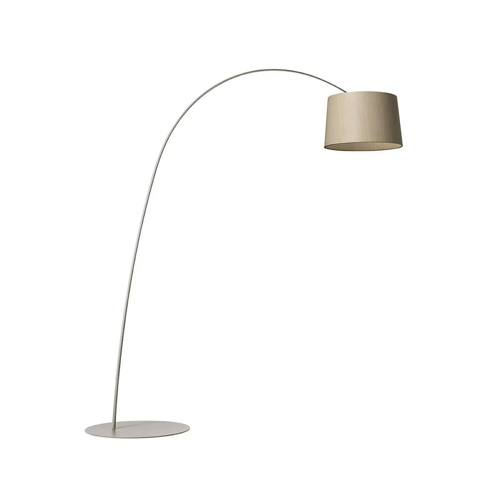 Twiggy Wood επιδαπέδια λάμπα, γκριζ-μπεζ Foscarini