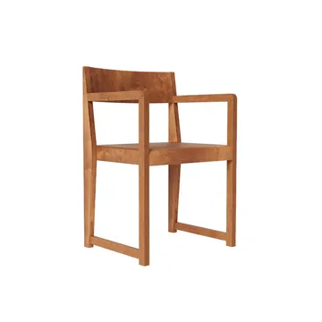 Armrest Chair 01 καρέκλα με μπράτσα - Σκούρα καφέ σημύδα - FRAMA