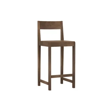 Bar Chair 01 σκαμπό μπαρ - Σκούρα καφέ σημύδα, 65 cm - FRAMA